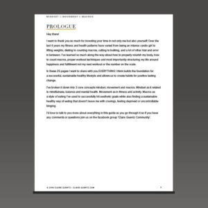 Mindset Movement Macros Guidebook Prologue