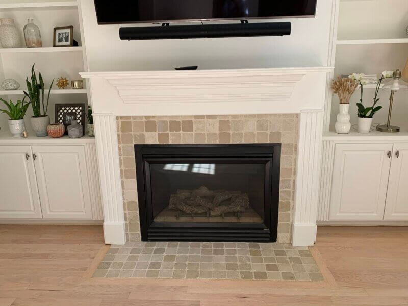 Fireplace DIY: Before & After - Claire Guentz